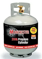 MANCHESTER 10504 20# Dot/Tc Vertical Lp Tank Grey