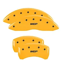 MGP CALIPER 49014SMGPY Set Of 4 Caliper Covers Engraved F