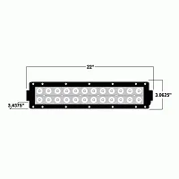 METRA DLDR22 Dual Row Led Lightbar - 22 Inch