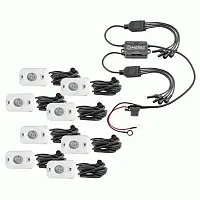 METRA HE8MLRGBK 8Pc Wht Rgb Rock Light Kit