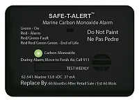 MTI INDUSTRY 62541BLMAR Marine Co Detector Surf Mnt Blk