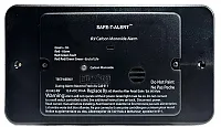 MTI INDUSTRY 62542BLTR Carbon Monoxide Alarm - Black Flush