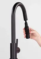 LIPPERT COMP 2021090600 Bullet Pull-Down Faucet-Black Matte
