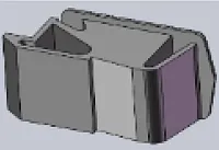 LIPPERT COMP 2022107597 Plastic Latch - Black 2Gwd-14B