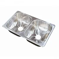 LIPPERT COMP 388412 27 X 16 X 7 Dbl Bowl Sink
