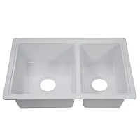 LIPPERT COMP 809030 25&#039; X 17&#039; Double Bowl Sink - White