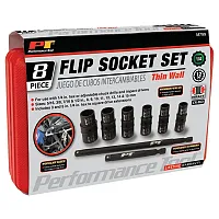 Performance Tool 1/4" Drive Flip Socket Set (8-Piece Set)