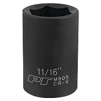Performance Tool 1/2" Drive 11/16" 6-Point Impact Socket