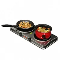 MegaChef Electric Easily Portable Heavy Duty Lightweight Dual Size Infrared Burn