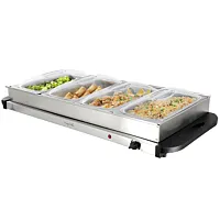 MegaChef Buffet Server &amp; Food Warmer With 4 Removable Sectional Trays , Heat