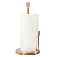 MegaChef 14 inch Acacia Wood Paper Towel Holder