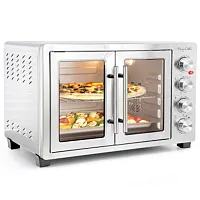 MegaChef 47.6 Quart Electric French Door Rotisserie Convection Counter Top Oven