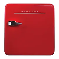 Magic Chef Mcr16Chr 1.6-Cu. Ft. Energy-Star Certified Retro Mini Fridge With Man