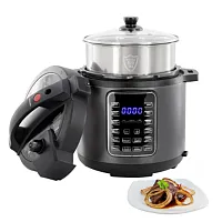 MegaChef 6 Quart 11-in-1 Electric Pressure Cooker, Multi-Cooker with Stainless S