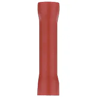 Install Bay Rvbc Vinyl Butt Connectors, 100 Count (22-18 Gauge; Red)