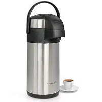 MegaChef 3.17 Quart Stainless Steel Vacuum Body Pump Cap Air Pot