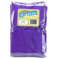 Lot of 50 Purple Drawstring Organza Storage Bags MORG-003