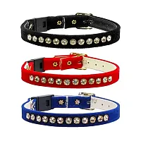Mirage Pet Products Velvet Breakaway Cat Collar - Blue - Small (#10)