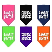 Mirage Pet Products Zombie Hunter Pet Bandana - Large - Bright Pink