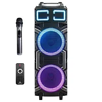 Maxpower 2 X 10&quot;Karaoke Trolley Speaker With X-Bass Bluetooth & Rechargeable Bat
