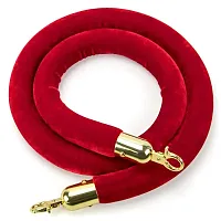 4.5-foot Red Velvet Rope, Gold MRRP-001