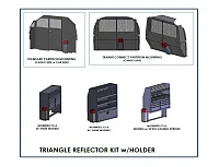MASTERACK 027512KP Triangle Reflector Kit Holder