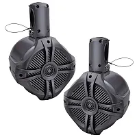 Power Acoustik Marine 6.5&quot; Wake Tower Speaker Titanium (Pair)