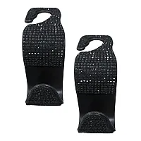 Maxsa Innovations 25566-2Pk Car Headrest Bling Hooks, 4 Count, Black