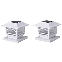 Maxsa Innovations 41971 Mission-Style Solar Post Cap And Deck Railing Lights, 2