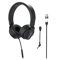 Maxell 197304 Hpbmt1 Over-Ear Usb-C Headphones With Detachable Boom Microphone,
