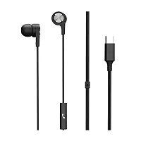 Maxell 199261 Sync Up Type-C Wired Earbuds With Microphone, Black