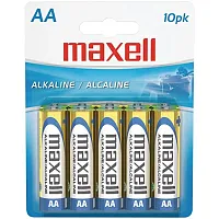 Maxell 723410 - Lr610Bp Alkaline Batteries (Aa; 10 Pk; Carded)