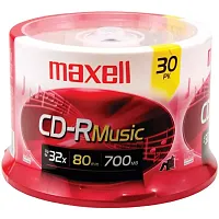 MAXELL 625335 Music CD-Rs (30-ct Spindle)