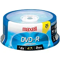 MAXELL 635052/638010 4.7GB DVD-Rs (25-ct Spindle)
