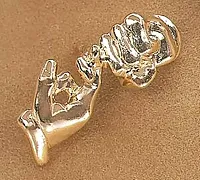 Friendship Goldplate Pin
