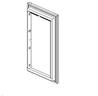 NORCOLD 61639830 Panel Holder-Black/4&#039;
