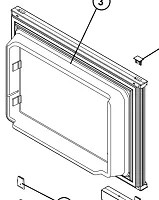 NORCOLD 623272 Door Assy-Foamed-Upper-Ss