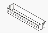 NORCOLD 624864 Norcold Door Bin- Clear