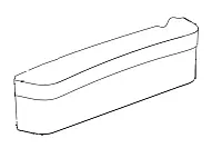 NORCOLD 62697712 Door Bin-Curved Deep