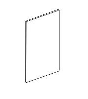NORCOLD 629756 Panel-Door-Black Acrylic