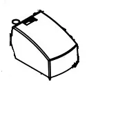 NORCOLD 636911 Cover-Beverage Bin Clear