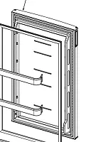 NORCOLD 640158 Freshfood Door And Gasket Ss