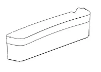 NORCOLD 69082412 Kit Serve Door Bin Flat Wide
