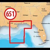 NAVIONICS MSD651P Pltnm+ Sd 651 Central Gulf Of Mx