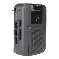 Emerson Epc-1001 Portable Cassette Player With Am/Fm Radio, Earbuds, And Bluetoo