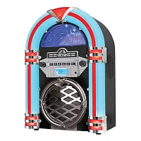 Victor Vdtj-1550-Bk 10-Watt Broadway Desktop Bluetooth Home Jukebox With Built-I