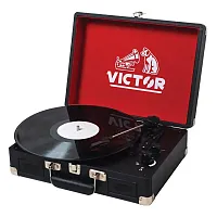 Victor Vsrp-800-Bk Metro Dual-Bluetooth Belt-Drive Suitcase Turntable, Vsrp-800