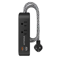 Stanley 33255 2-Ac Outlet 2-Usb Port 300-Joules Surgemax Surge Protector Power S