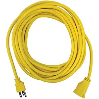 Stanley 33257 Outdoor Grounded Power Extension Cord, Yellow (25 Ft.)