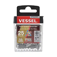 Vessel Neck Torsion Shock Absorption Insert Bits (+2 ?? 25.4Mm) 25-Pack